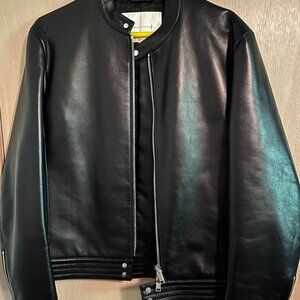 Mackintosh Lamb Leather Motorcycle Jacket- Size 42